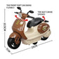 Jack Royal Mini Motorcycle Pull-Back Scooter Toy Multi Color