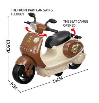 Jack Royal Mini Motorcycle Pull-Back Scooter Toy Multi Color
