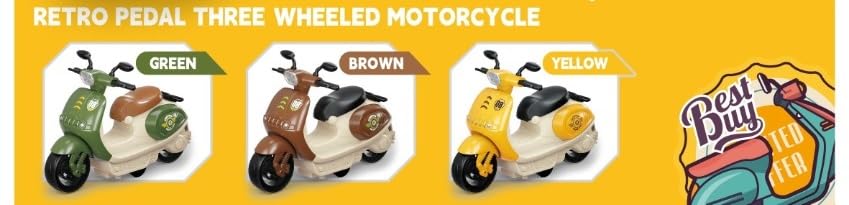 Jack Royal Mini Motorcycle Pull-Back Scooter Toy Multi Color