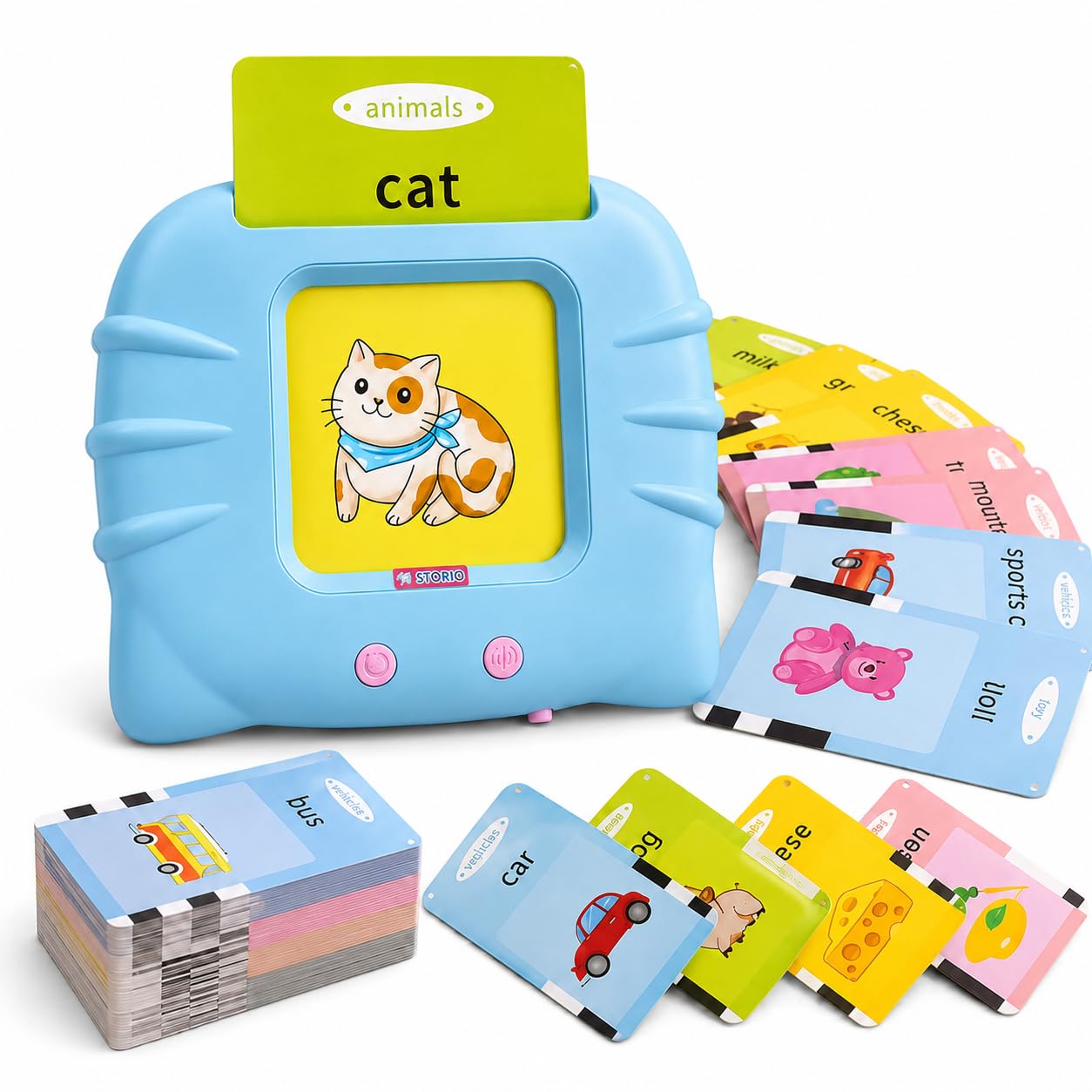Storio Montessori Talking Flash Cards Educational Learning Toy