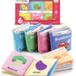 Firstcry Intellibaby Soft Sensory Cloth Book Set for Babies 6 Books Multicolor