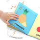 Firstcry Intellibaby Soft Sensory Cloth Book Set for Babies 6 Books Multicolor